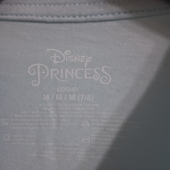 Disney Little Mermaid Ariel Short Sleeve Graphic T-Shirt, Size M(7/8), NWT - Picture 3 of 3